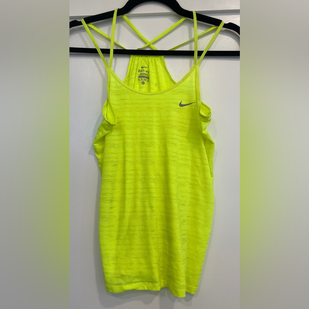 Nike Dri-Fit Women's Bright Yellow Tank Top XSmall